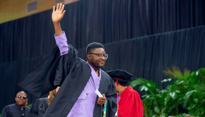 Mr Emmanuel Valentine’s cum laude master’s in Crop Science is one of many achievements for the aspiring researcher.