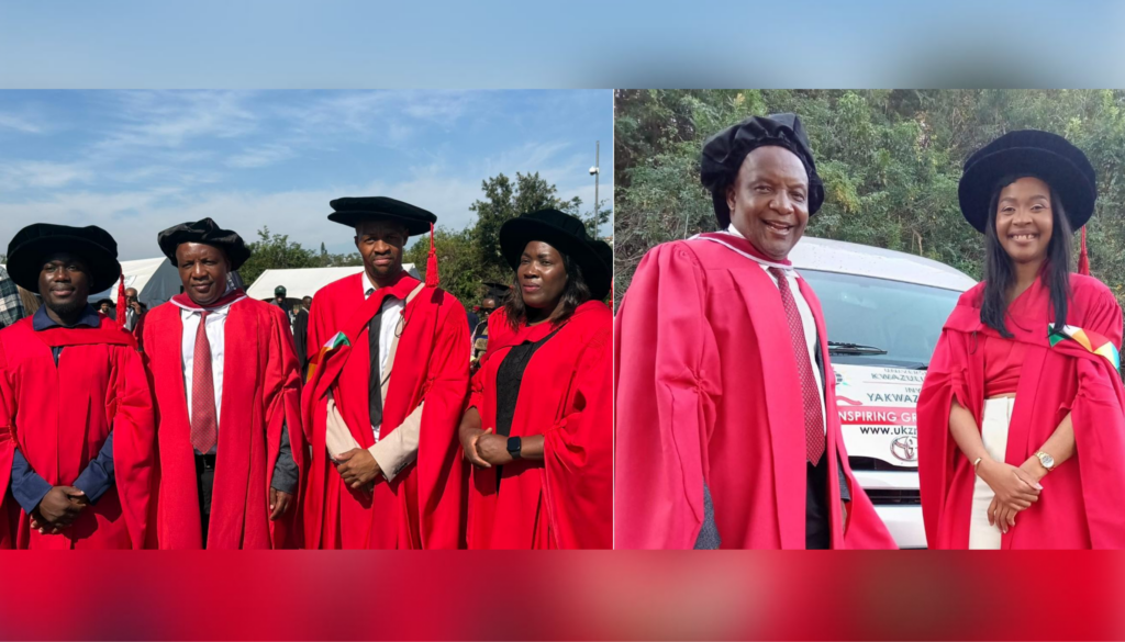 Dr Hlayisani Mabasa, Professor Pardon Muchaonyerwa, Dr Kaya Mrubata, Dr Grace Kanonge, Professor Pardon Muchaonyerwa and Dr Samukelisiwe Vilakazi