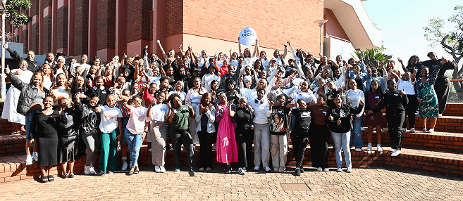 Participants celebrate the success of UKZN’s ‘She Rocks the Field’ workshop.