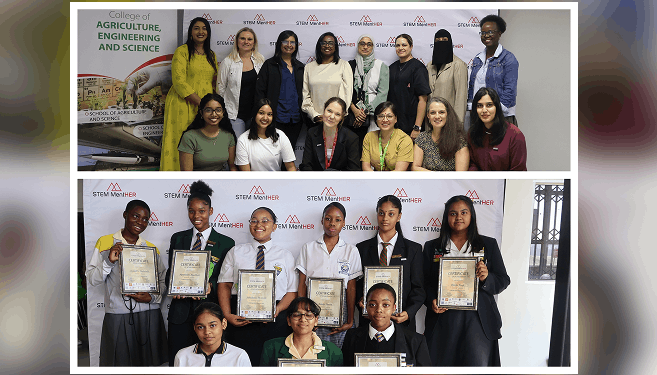 Staff and students of UKZN’s 2026 STEM MentHER programme.