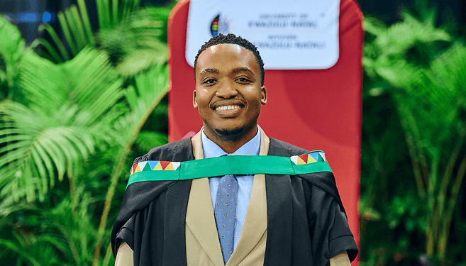 Master of Science in Genetics graduate, Mr Orateng Baukudi.