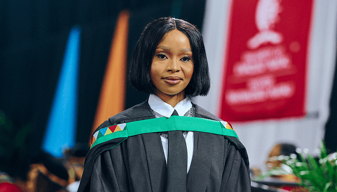 Master of Science in Environmental Science graduate, Ms Ongeziwe Njomi.