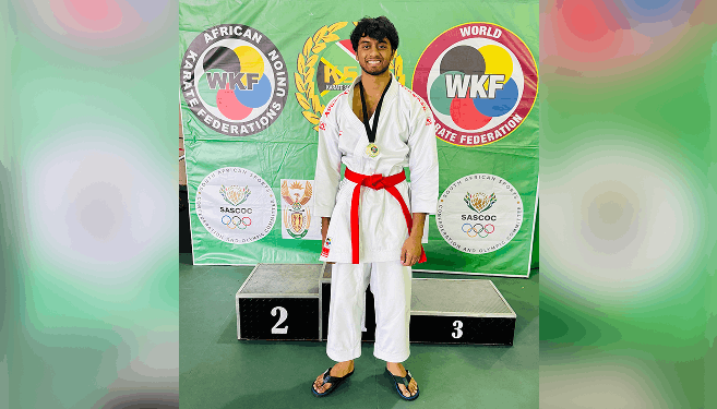 Karate champion, Mr Keshiv Karransingh.